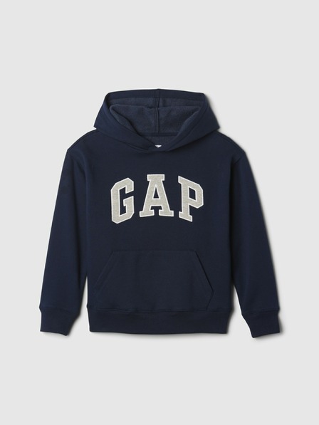 GAP Detská mikina s logom a fleece GAP