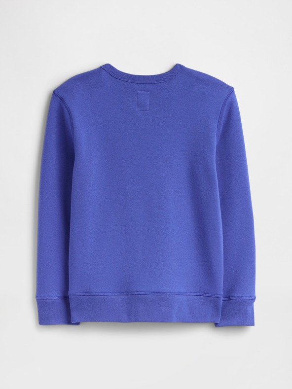 GAP Detská mikina s logom a fleece GAP