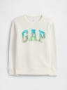 GAP Detská mikina s logom a fleece GAP