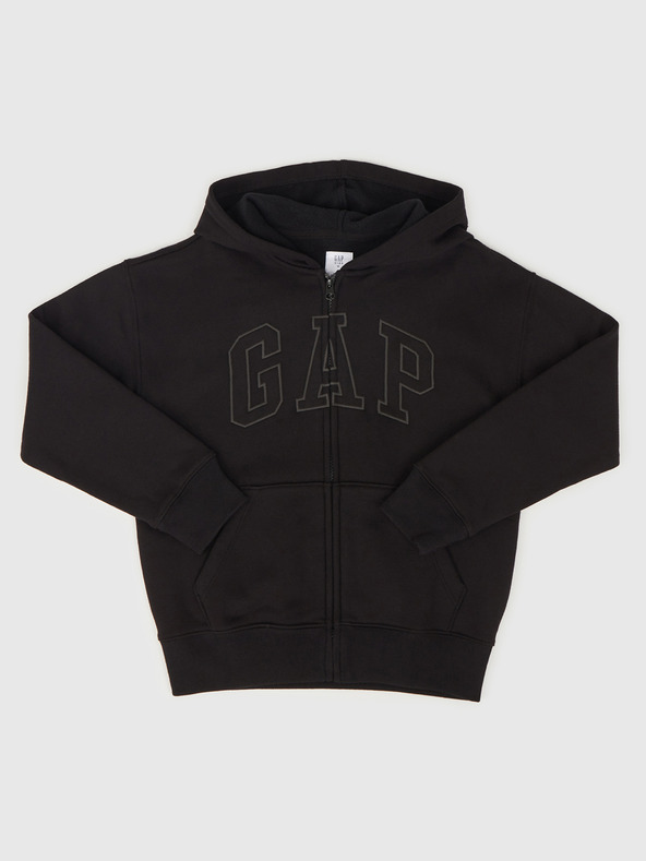 GAP Detská mikina s logom a fleece GAP