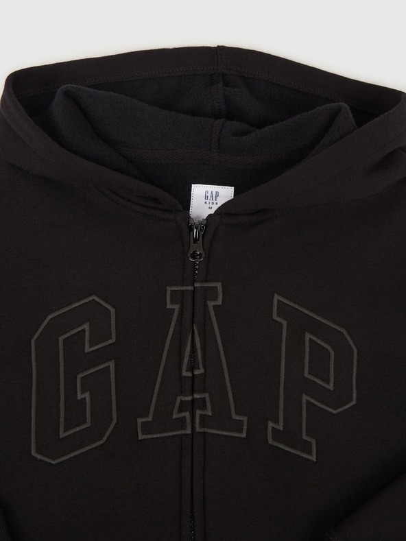 GAP Detská mikina s logom a fleece GAP