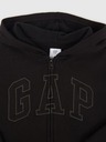 GAP Detská mikina s logom a fleece GAP