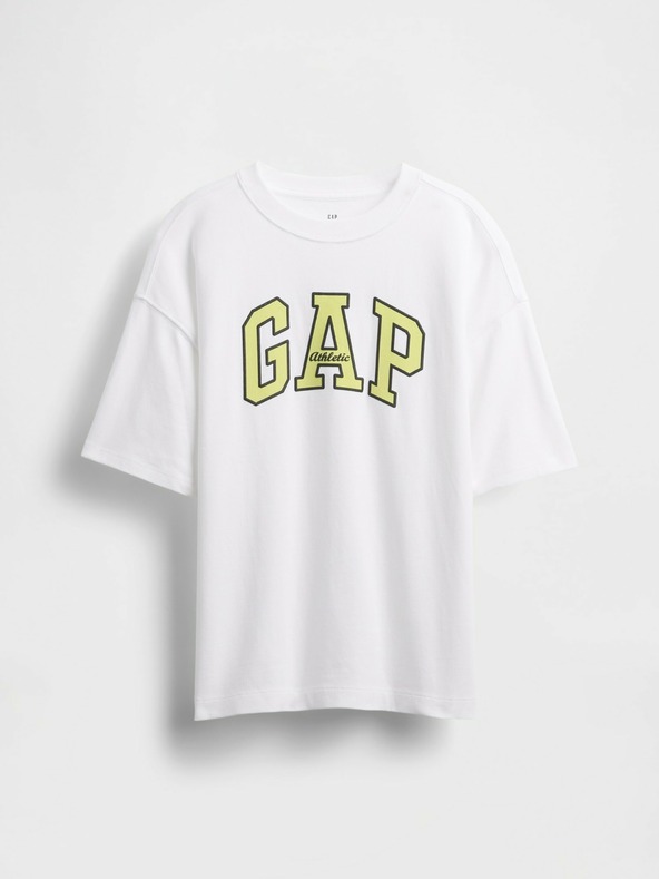 GAP Detské oversize tričko Heavyweight Athletic Logo GAP