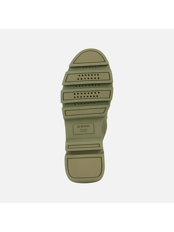 Geox Svetlozelené dámske mokasíny Geox Vilde