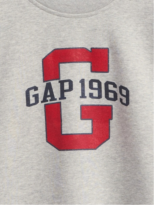 GAP Oversize crop mikina VintageSoft Americana GAP