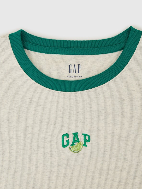 GAP Crop tričko s logom Americana GAP