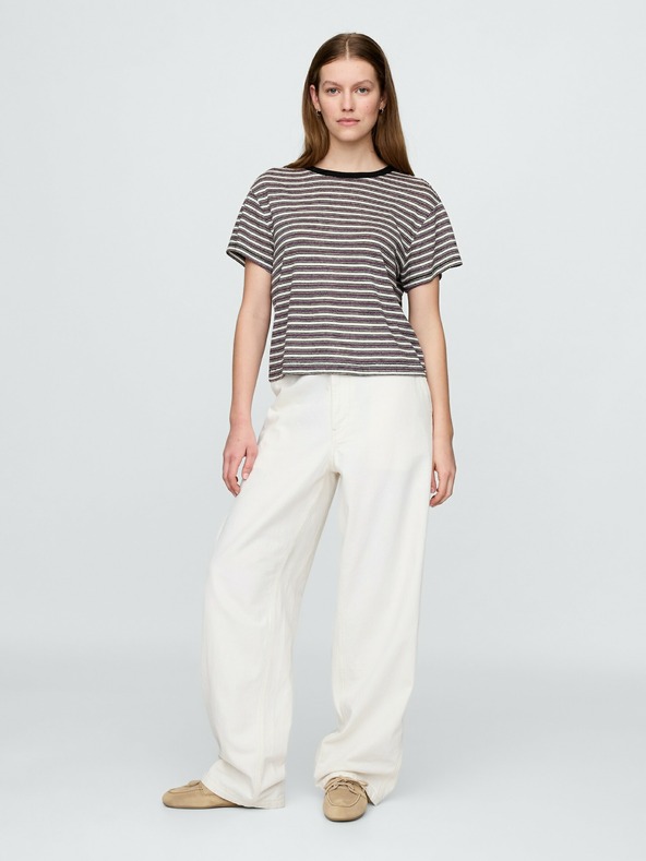 GAP Ľanové crop tričko GAP