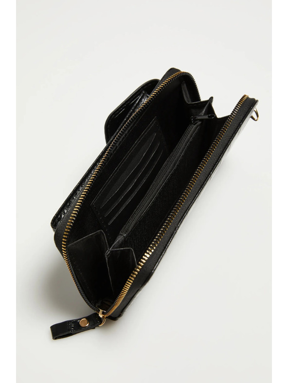 Moodo Čierny obal na telefón cez rameno