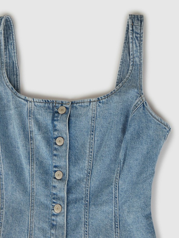 GAP Džínsové maxi šaty GAP