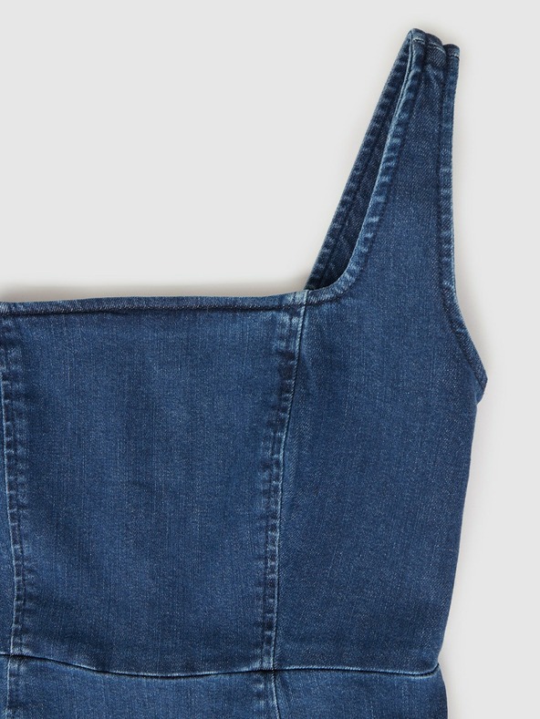 GAP Džínsové midi šaty GAP