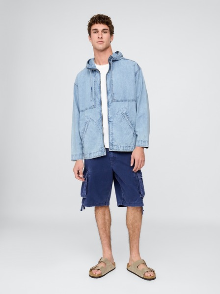 GAP Pánska džínsová oversize bunda Ripstop GAP