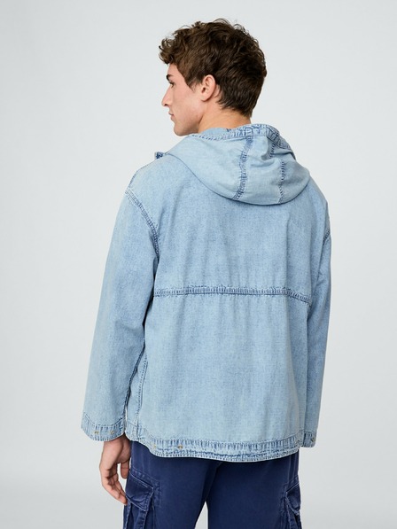 GAP Pánska džínsová oversize bunda Ripstop GAP