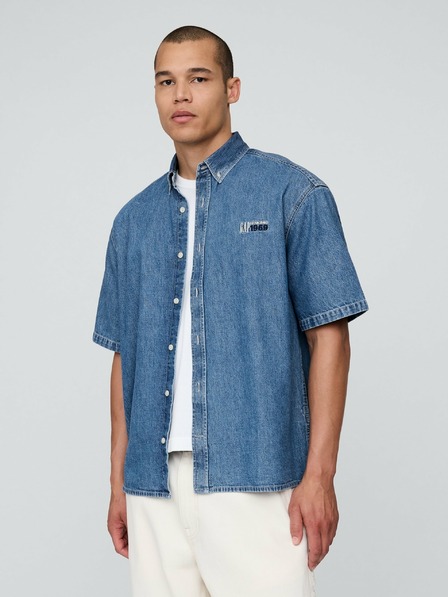 GAP Oversize džínsová košeľa GAP