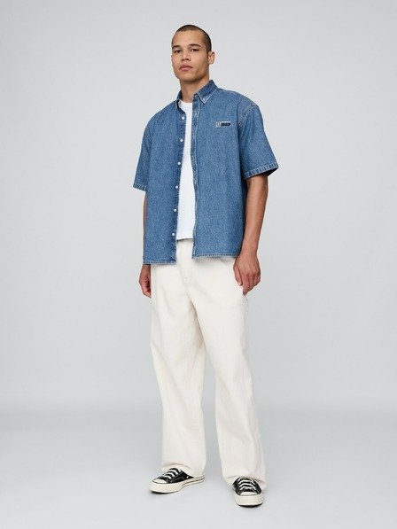 GAP Oversize džínsová košeľa GAP