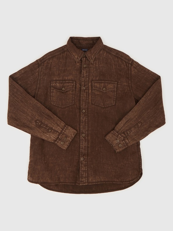 GAP Ľanová košeľa Classic Shirt GAP