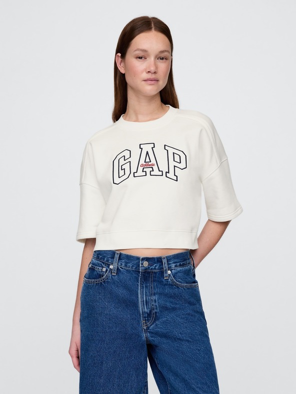 GAP Oversize crop mikina VintageSoft Americana GAP