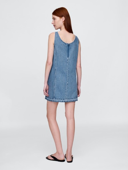 GAP Džínsové mini šaty UltraSoft Americana GAP