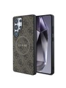 Guess Guess PU Leather 4G Colored Ring MagSafe Zadný Kryt pre Samsung Galaxy S25 Ultra Brown
