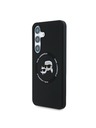 Karl Lagerfeld Karl Lagerfeld Liquid Silicone K&CH Heads MagSafe Zadný Kryt pre Samsung Galaxy S25 Black