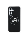 Karl Lagerfeld Karl Lagerfeld Liquid Silicone K&CH Heads MagSafe Zadný Kryt pre Samsung Galaxy S25 Black