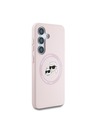 Karl Lagerfeld Karl Lagerfeld Liquid Silicone K&CH Heads MagSafe Zadný Kryt pre Samsung Galaxy S25 Pink