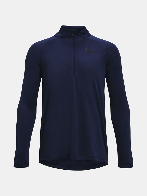 Under Armour Chlapčenské tričko Under Armour UA Tech 2.0 1/2 Zips-NVY