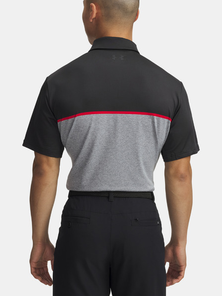 Under Armour Pánske tričko Under Armour UA Plyoff 3.0 Pruhované Polo LB-BLK