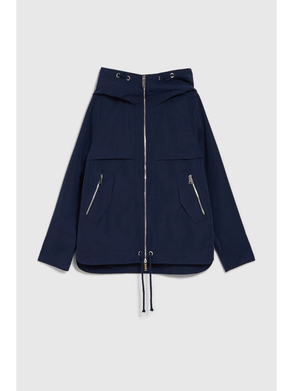 Moodo Tmavo modrá dámska bunda