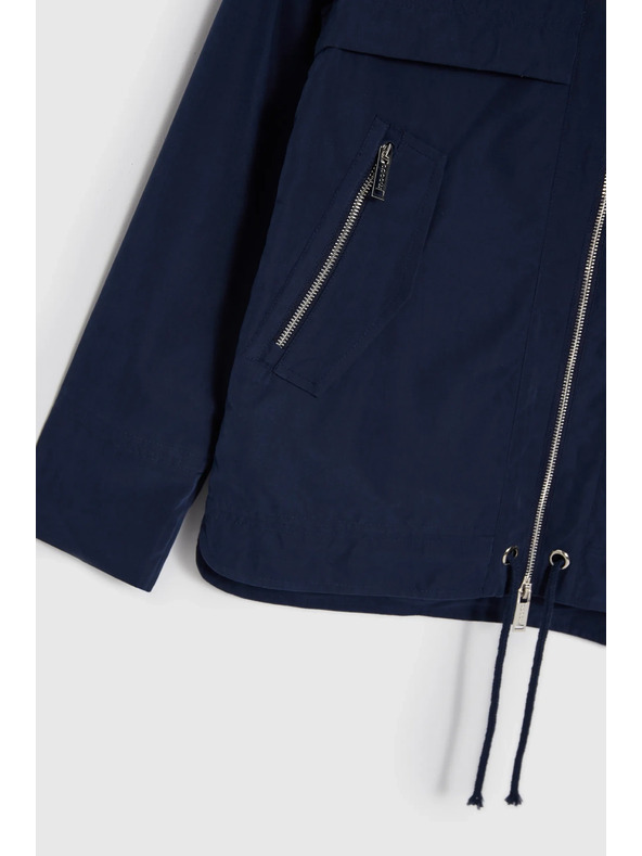 Moodo Tmavo modrá dámska bunda