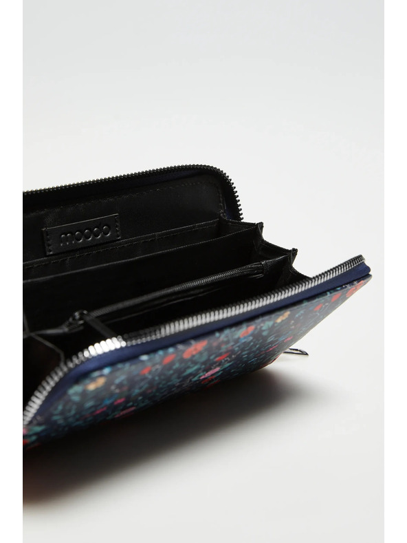 Moodo Tmavo modrá vzorovaná peňaženka