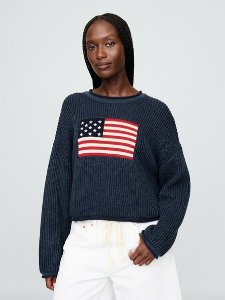 GAP Oversize crop sveter Americana GAP