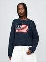 GAP Oversize crop sveter Americana GAP