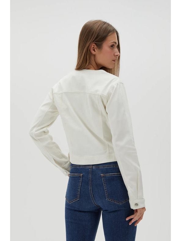 Moodo Biela dámska bunda Moodo