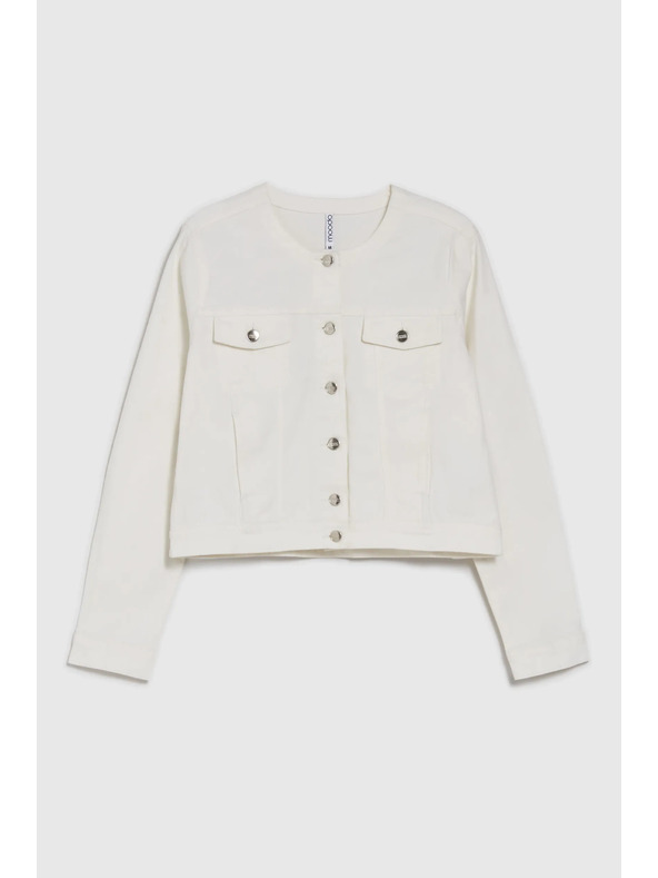 Moodo Biela dámska bunda Moodo