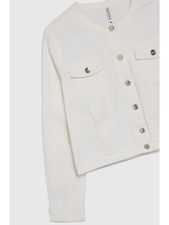 Moodo Biela dámska bunda Moodo