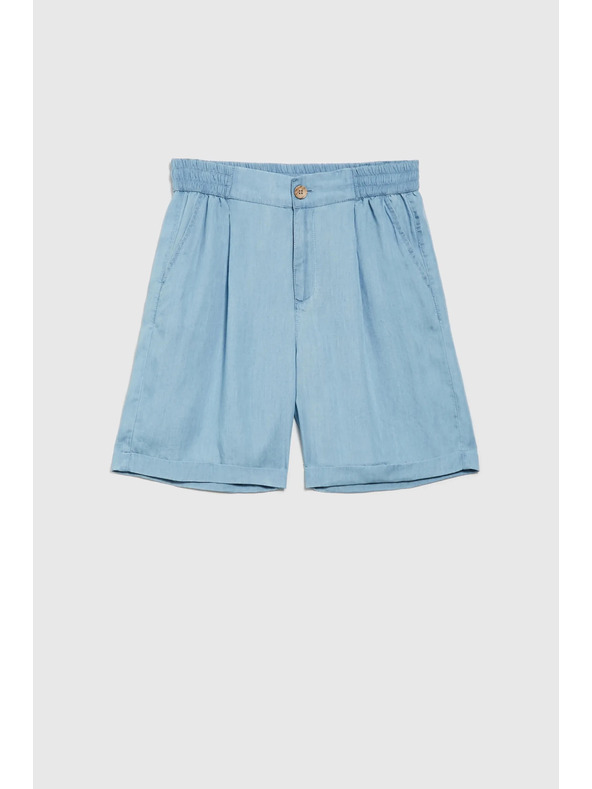 Moodo Modré dámske šortky Moodo