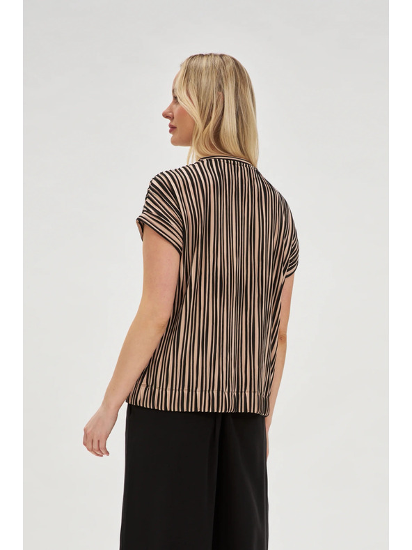 Moodo Béžová dámska košeľa Moodo