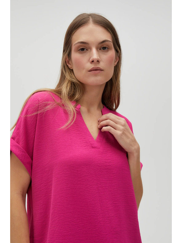 Moodo Fuchsiová dámska košeľa Moodo