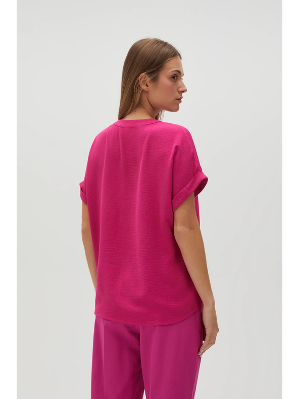 Moodo Fuchsiová dámska košeľa Moodo