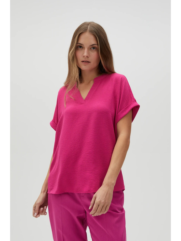 Moodo Fuchsiová dámska košeľa Moodo