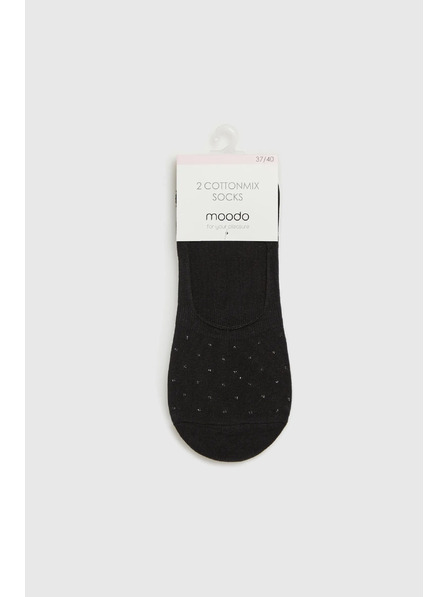 Moodo Čierne dámske ponožky Moodo