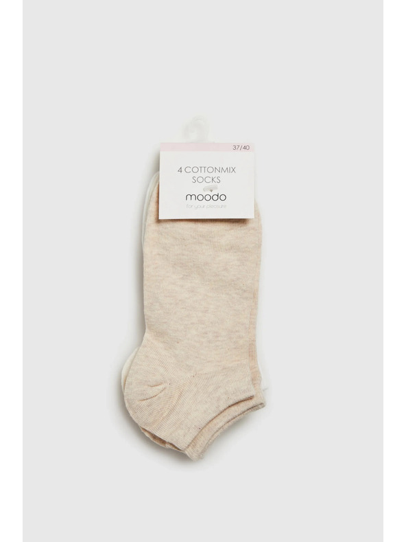 Moodo Svetlobéžové dámske ponožky Moodo