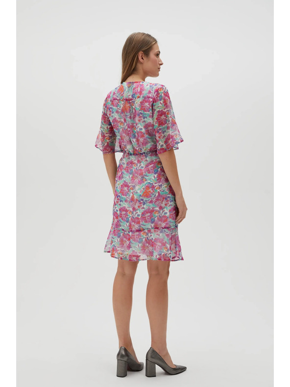 Moodo Fuchsiové dámske šaty Moodo