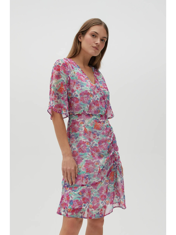 Moodo Fuchsiové dámske šaty Moodo