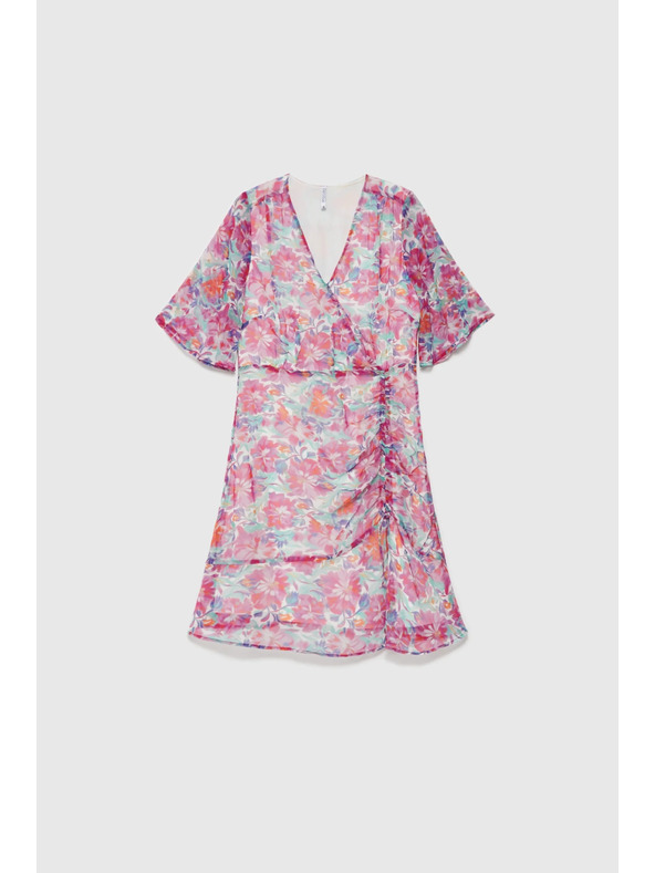 Moodo Fuchsiové dámske šaty Moodo