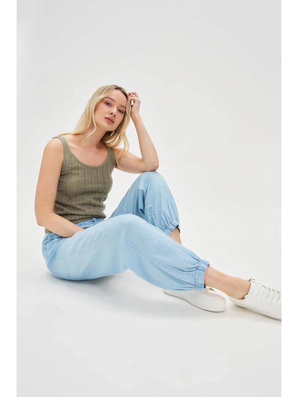 Moodo Olivové bavlnené tielko