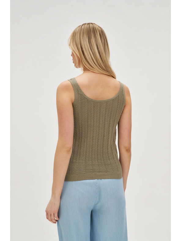 Moodo Olivové bavlnené tielko