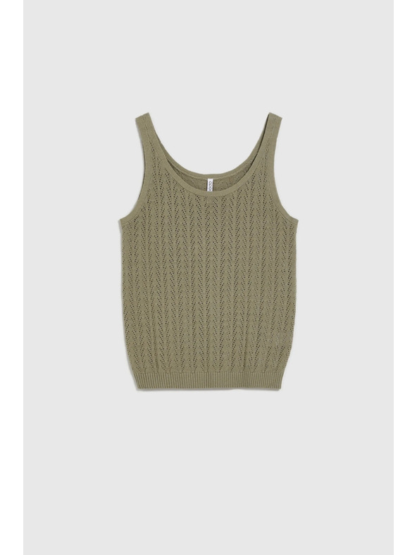 Moodo Olivové bavlnené tielko