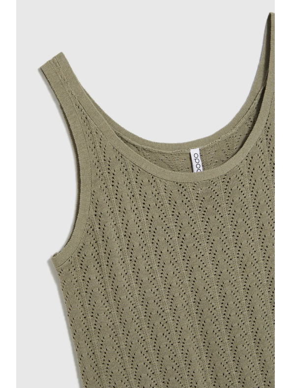 Moodo Olivové bavlnené tielko