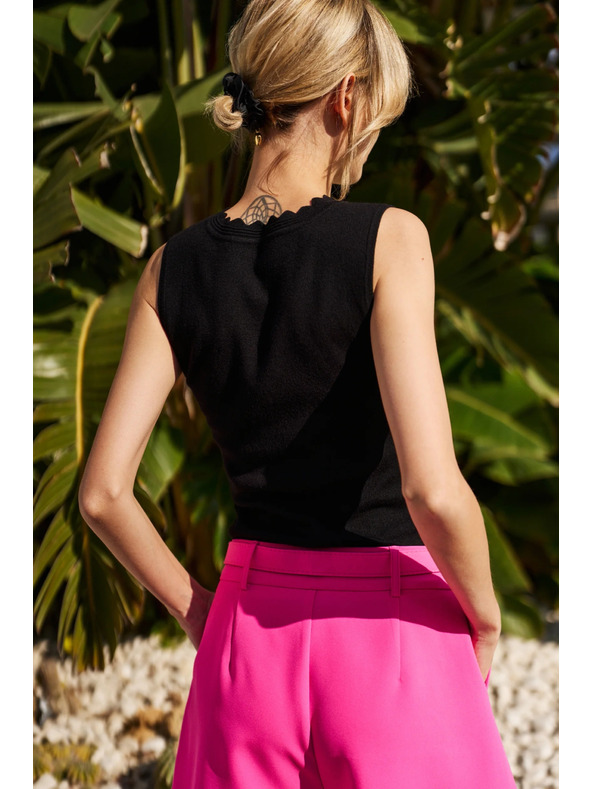 Moodo Čierny dámsky top Moodo